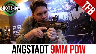 SHOT Show 2019 Angstadt Arms SCW9 PDW and PDW Stock [upl. by Maidel817]