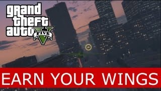 GTA V  Flight School 12  Earn Your Wings Gold Medal [upl. by Olympium]