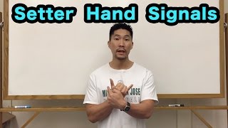 Front Row Setter Hand Signals PART 12  Volleyball Tutorial [upl. by Dhu282]