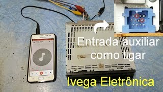 Como ligar entrada auxiliar Pioneer antigo  How to connect Pioneer auxiliary input [upl. by Wasserman918]