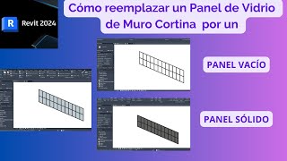 REVIT  Panel Vacío y Panel Sólido en Muro Cortina [upl. by Hogg]