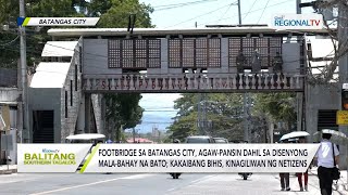 Balitang Southern Tagalog Footbridge sa Batangas City agawpansin dahil sa kakaibang disenyong [upl. by Cheria]