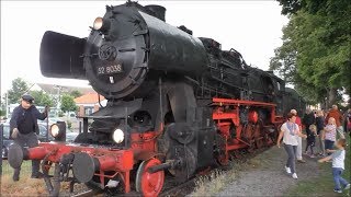 Dampfeisenbahn Weserbergland 52 8038ampV60 1200 auf der Rinteln Stadthagener Eisenbahn 2717 HD [upl. by Prady]