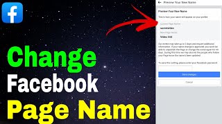 How to change Facebook page name  Facebook profile page name change  Facebook page name change [upl. by Kassia947]