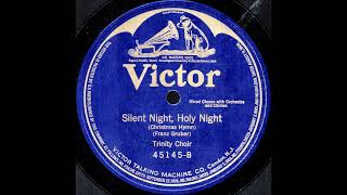 Silent Night Holy Night Christmas Hymn  Trinity Choir with Orchestra and Chimes 1918 [upl. by Lathrop]