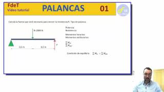 PALANCAS PROBLEMA RESUELTO 1 [upl. by Skier731]