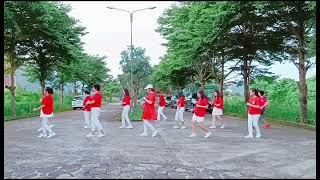 Say Yes  Line Dance  Demo by RaTu TamKen Line Dance Club Palembang [upl. by Letha]