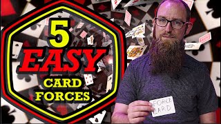 5 EASY CARD FORCES EVERY MAGICIAN SHOULD KNOW [upl. by Jocelin671]