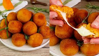 Polpette di zucca ripiene al formaggio filanti e buonissime [upl. by Tran]