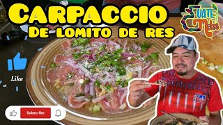 Carpaccio RECETA GuateMETIS 2024 2 [upl. by Susumu]