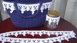 Encaje tejido a crochet paso a paso DIY [upl. by Josler]