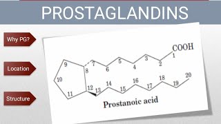 Prostaglandins Biochemistry  Synthesis and Functions of Prostaglandins  PG analogues amp inhibitors [upl. by Schreiber]