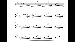 Score Follower Etude No 8 in C Minor for Marimba  quotOneHanded Rollsquot [upl. by Jariv]