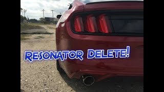 Finally 2016 V6 Mustang Resonator Delete [upl. by Sosthenna498]