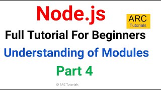 Understanding of Modules  Ep 4  Node JS Tutorial For Beginners [upl. by Zullo]