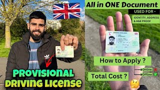 UK Provisional Driving License for International Students  How to Apply for a Provisional License [upl. by Todhunter118]