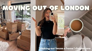 MOVING OUT OF LONDON 🏡 making our surrey house a home 🍂 chapter one [upl. by Leiru]