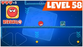 Red Ball 4  Level 58 Walkthrough  Level 58 Battle For the Moon [upl. by Blalock]