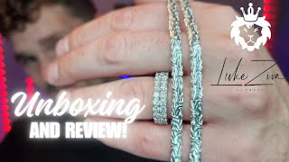 Luke Zion Jewelrys 5mm Oval Byzantine Chain Unboxing amp Review LukeZionJewelry [upl. by Swirsky699]