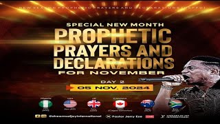 SPECIAL NEW MONTH PROPHETIC PRAYERS AND DECLARATIONS DAY 3  NSPPD  5TH NOVEMBER 2024 [upl. by Ollehcram515]