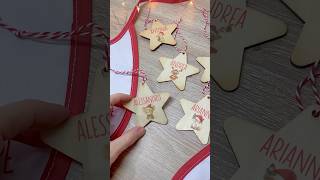 Stelline In Legno e Bavette Personalizzate Per Un Natale Ancora Più Speciale 🎄✨ [upl. by Hoj]