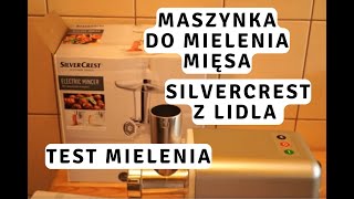 Maszynka do mielenia mięsa Silvercrest z Lidla  TEST mielenia mięsa [upl. by Erbua]