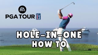 EA SPORTS PGA TOUR  HOW TO GET A HOLEINONE [upl. by Oniliuqnart]