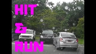 Parking lot crash hit and run [upl. by Nortna]