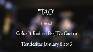 COLOR IT RED with PERF DE CASTRO performs quotTAOquot by Sampaguita at TIENDESITAS [upl. by Ardied]