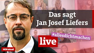 Nach heftiger Kritik Jan Josef Liefers äußert sich zu allesdichtmachen  WDR Aktuelle Stunde [upl. by Neih]