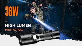 SUPERFIRE X60T Military Tactical Flashlight Test Waterproof Zoomable Camping Fishing Hunting Torch [upl. by Rossy587]