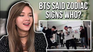 BTS Acting Like Their Zodiac Signs Reaction Very Accurate [upl. by Selie]