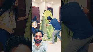 Ghar mein tambu tent🤣 little pari  shorts dushyantkukreja ytshorts littlepari [upl. by Dnalevelc]