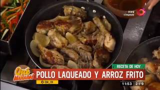 Receta de hoy pollo laqueado y arroz frito [upl. by Alebasi]