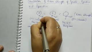 Basic Strength of Pyrrole Pyridine and Piperidine [upl. by Laohcin]