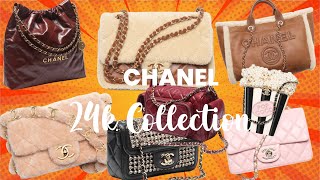 Chanel 24K Bag Collection  Chanel 2024 Fall Winter Bags  Carmel amp Shearling 😍 [upl. by Egres895]