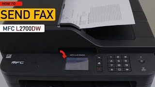 How To Send Fax With Brother MFC L2700dw Printer [upl. by Edorej978]