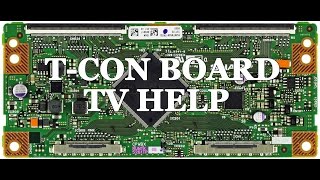 LCD TV Repair Tutorial  TCon Board Common Symptoms amp Solutions  How to Replace TCon Board [upl. by Annasor]