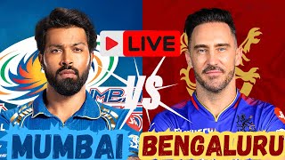 🔴 Live  IPL 2024  Mumbai Indians Vs Royal Challengers Bengaluru  25th Match [upl. by Lekar663]