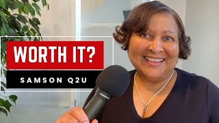 Worth it Samson Q2U Microphone UNBOXING [upl. by Idolah]