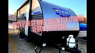 2021 Forest River FSX 178BHSK  Review  For Sale [upl. by Eecal]