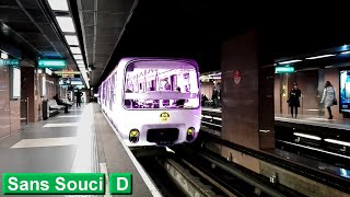 Sans Souci  Ligne D  Métro de Lyon  MPL 85 [upl. by Donell318]