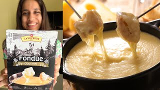 Ready to Eat Cheese Fondue Review  Switzerland Cheese 🧀 Fondue Recipe  ₹1500 😱😱😱 [upl. by Nyvlem]