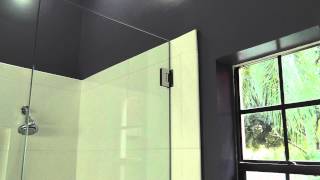 corner shower frameless shower door [upl. by Barraza]