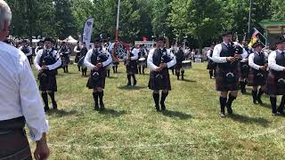 The 78th Fraser Highlanders Pipe Band  Kingsville Games  “The Mason’s Apron” medley 22 June 2024 [upl. by Pettiford292]