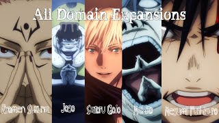 All Domain Expansions in Jujutsu Kaisen Season 1 [upl. by Pandolfi132]