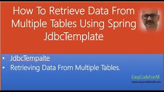 Retrieve data joining multiple tables using Spring JdbcTemplate JdbcTemplate and ResultSetExtractor [upl. by Nerrej408]