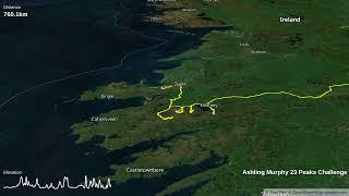 Ashling Murphy 23 Peaks Challenge Route [upl. by Akkahs]