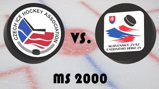 Mistrovství světa v hokeji 2000  Finále  Česko  Slovensko [upl. by Chiaki232]