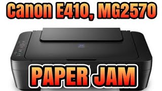 FIX CANON MG2570 E410 PAPER JAM SOLVED 100 [upl. by Jackelyn145]